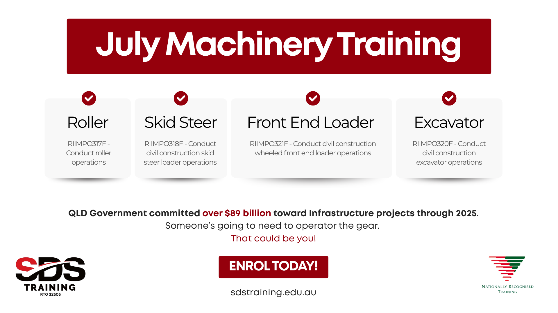 July Machinery Training_sdstraining.edu.au